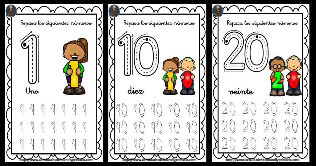 picture Numeros Del 1 Al 20 Para Colorear 30 fichas para repasar