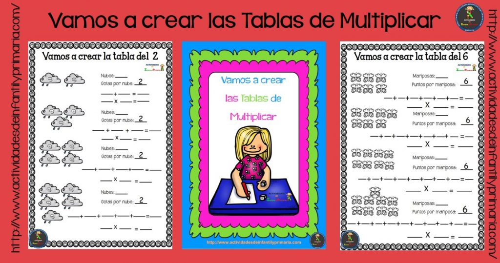 Creamos las Tablas de Multiplicar con estas fichas listas para imprimir
