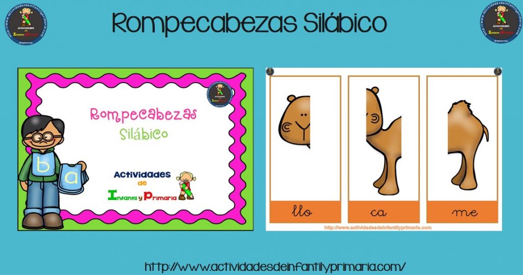 Vamos a divertirnos con el rompecabezas Silábico - Actividades de ...