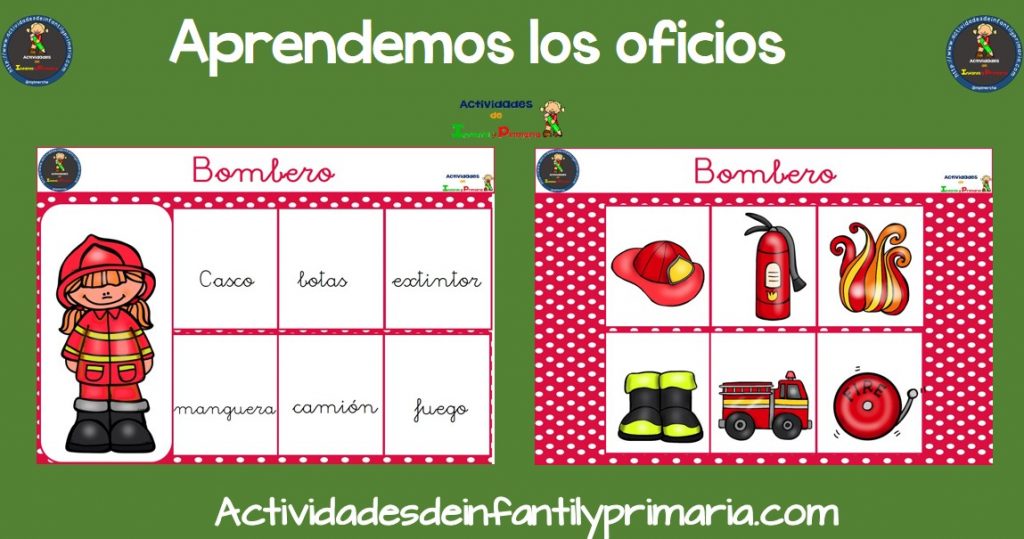 Aprendemos los oficios de forma divertida - Actividades de infantil y