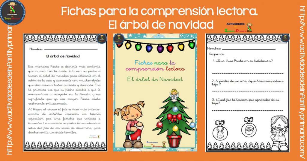 Fichas para la comprensión lectora. El árbol de Navidad