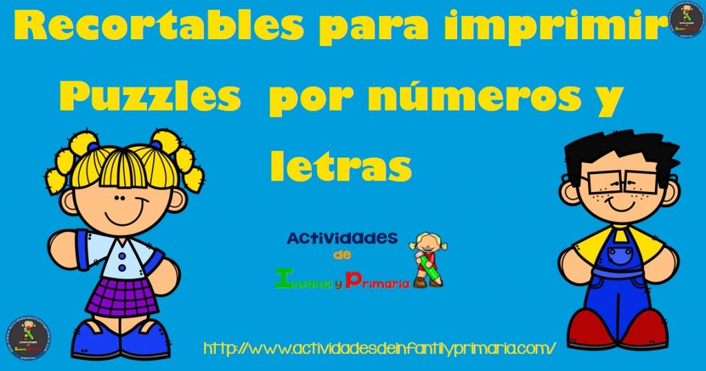 para imprimir. Puzzles números y letras