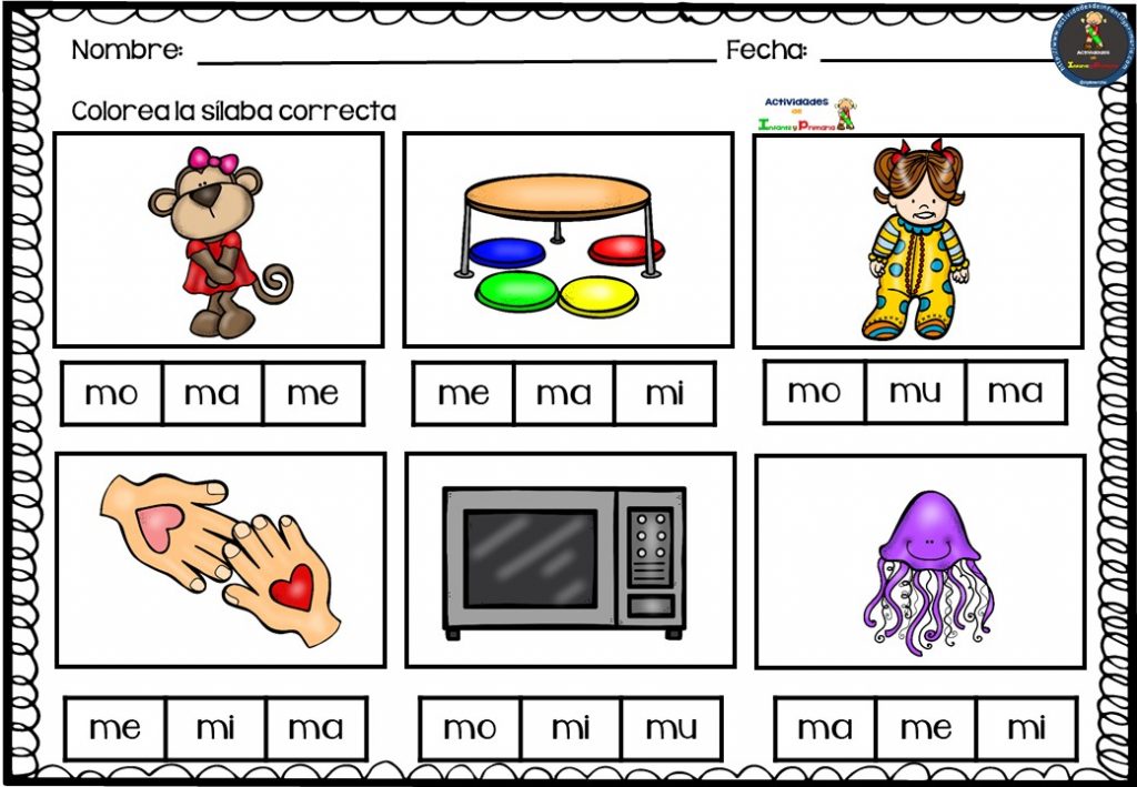 Trabajamos las sílabas ma me mi mo mu (5)