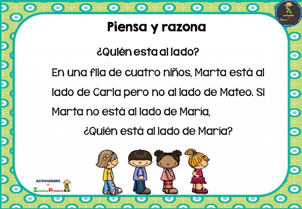 Fichas para razonar y pensar. Lógica matemática (2)