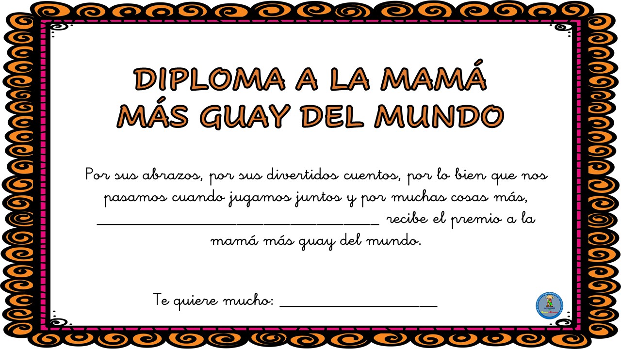 Dia De La Madre Diploma diploma dia madre (2)