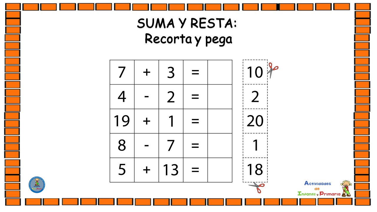 Fichas C Lculo Mental Sumas Y Restas Imagenes Educativas Ejercicios