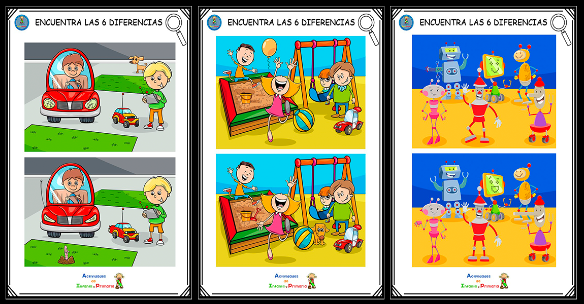 Fichas para encontrar diferencias + soluciones fichas-para-encontrar-diferencias-soluciones