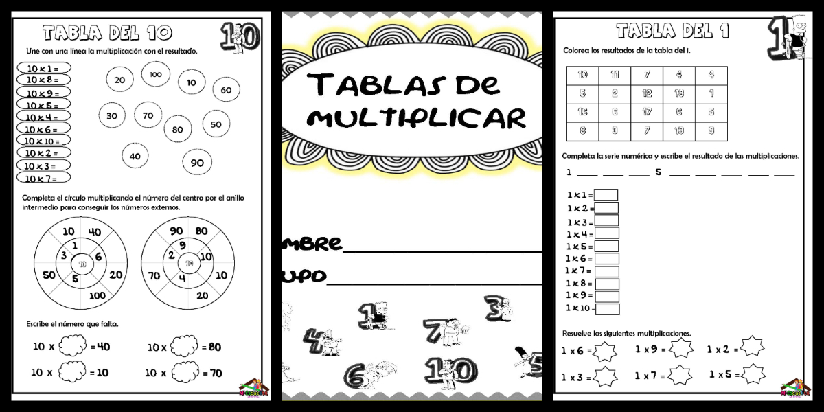 Divertido Cuadernillo De Las Tablas De Multiplicar Pdf Tablas De Images Reverasite