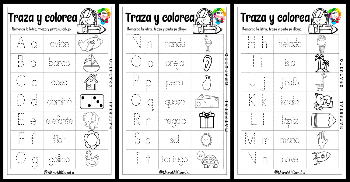 El abecedario para niños - ABC Fichas