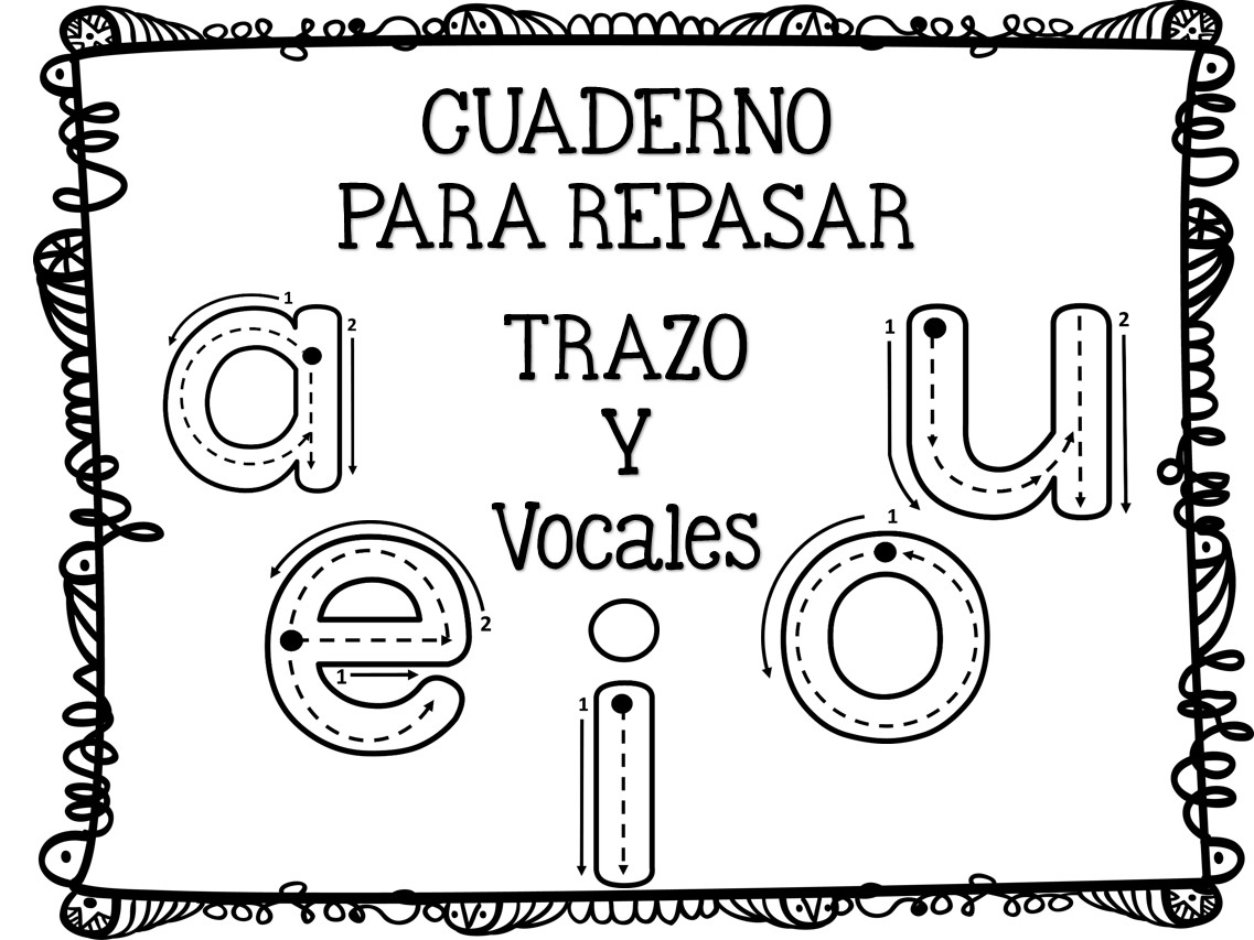 Fichas Para Trabajar El Trazo De Las Vocales En Mayúscula Y Minúscula