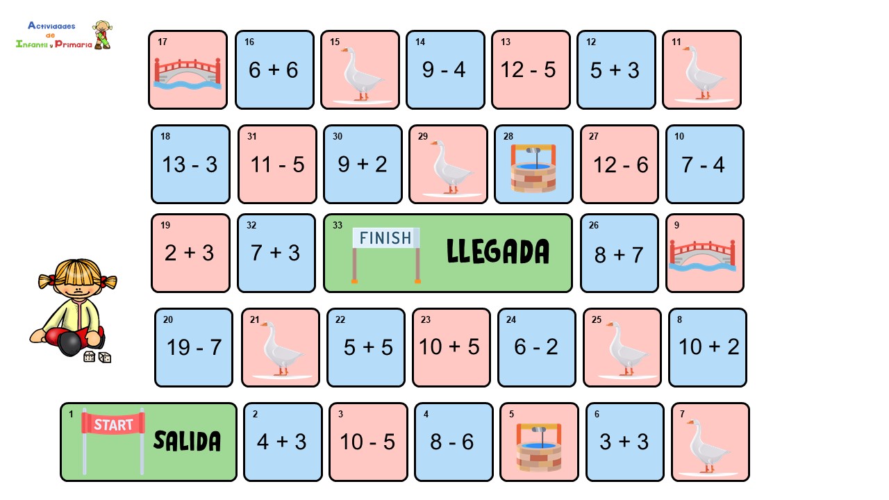 Juego educativo de matemáticas: La Oca Matemática