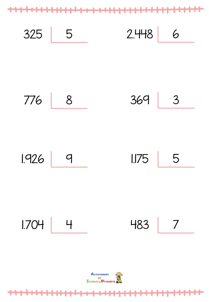 Divisiones De Una Cifra Interactive Exercise For Cuarto De Primaria