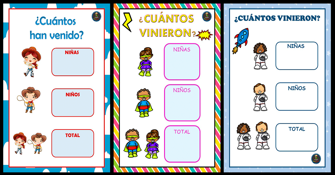 Divertidos carteles de asistencia para el aula - Actividades de ...
