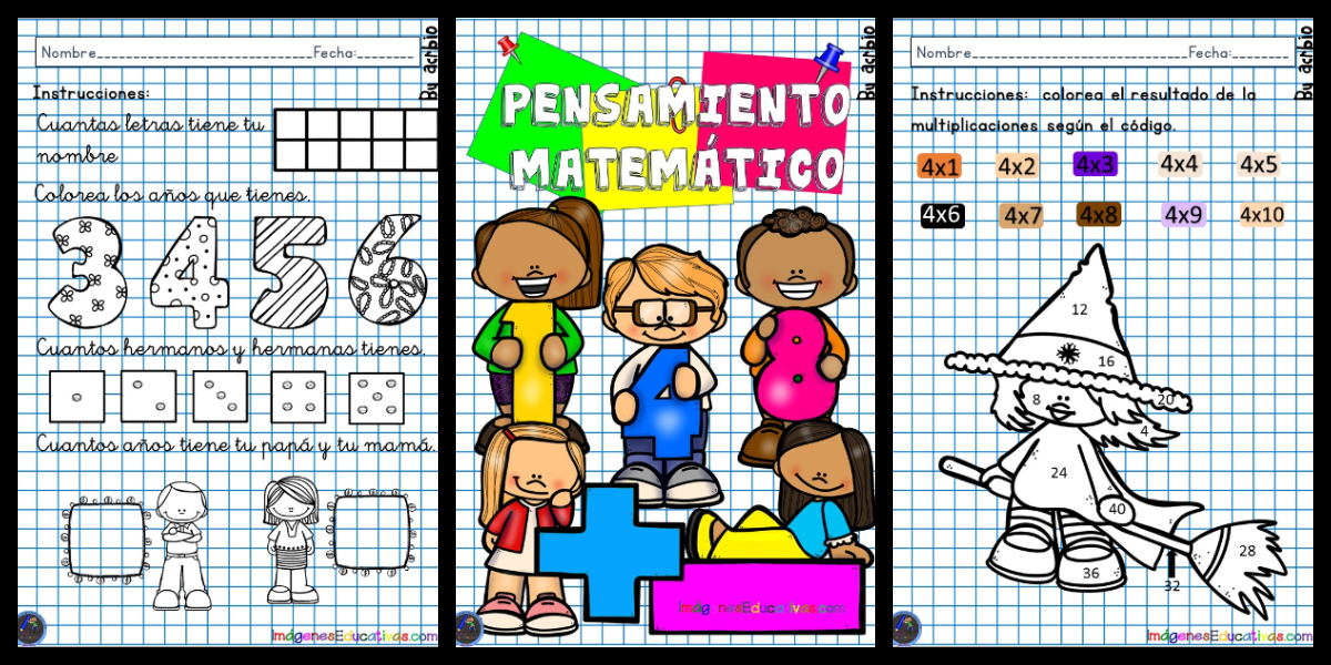 Divertido cuaderno para ejercitar el pensamiento matemático