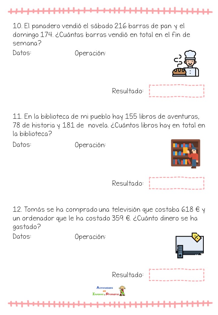 Problemas sumas 4 