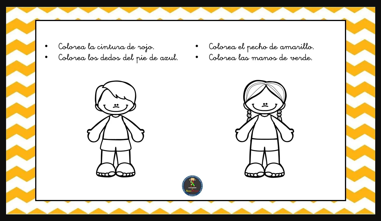 Fichas para identificar las partes del cuerpo - Actividades de infantil ...