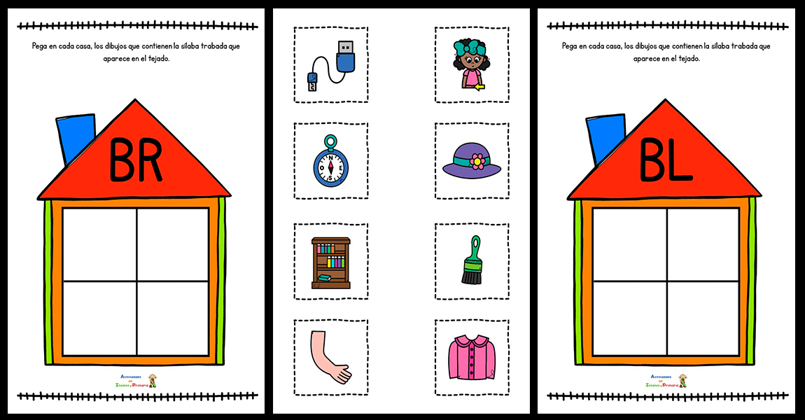 Actividad manipulativa: Las casas de las trabadas - Actividades de ...