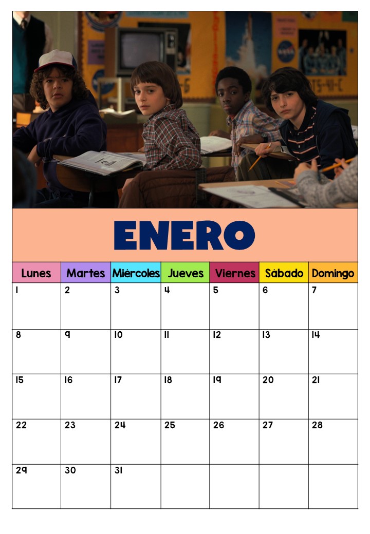 CALENDARIO BONITO PARA ANOTACIONES stranger things 2024 (1)