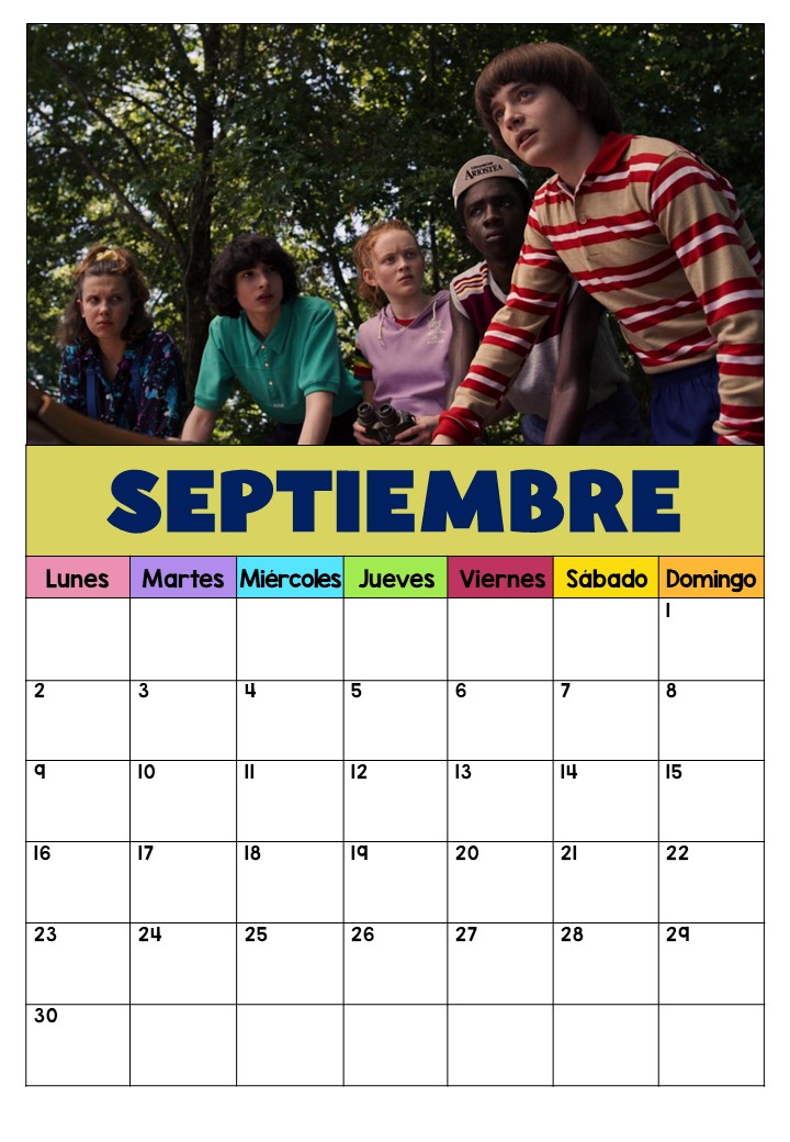 CALENDARIO BONITO PARA ANOTACIONES stranger things 2024 (9)