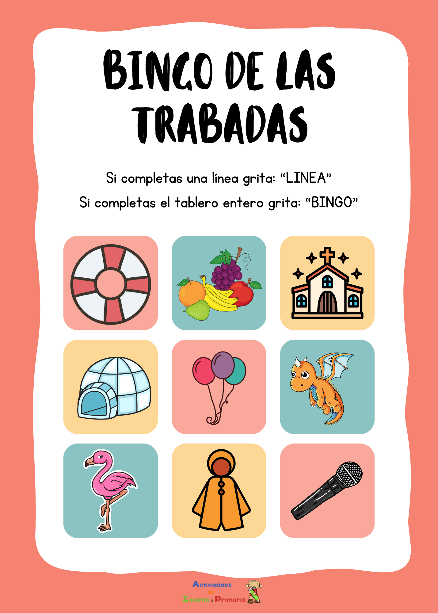 El bingo de las silabas trabadas (5)
