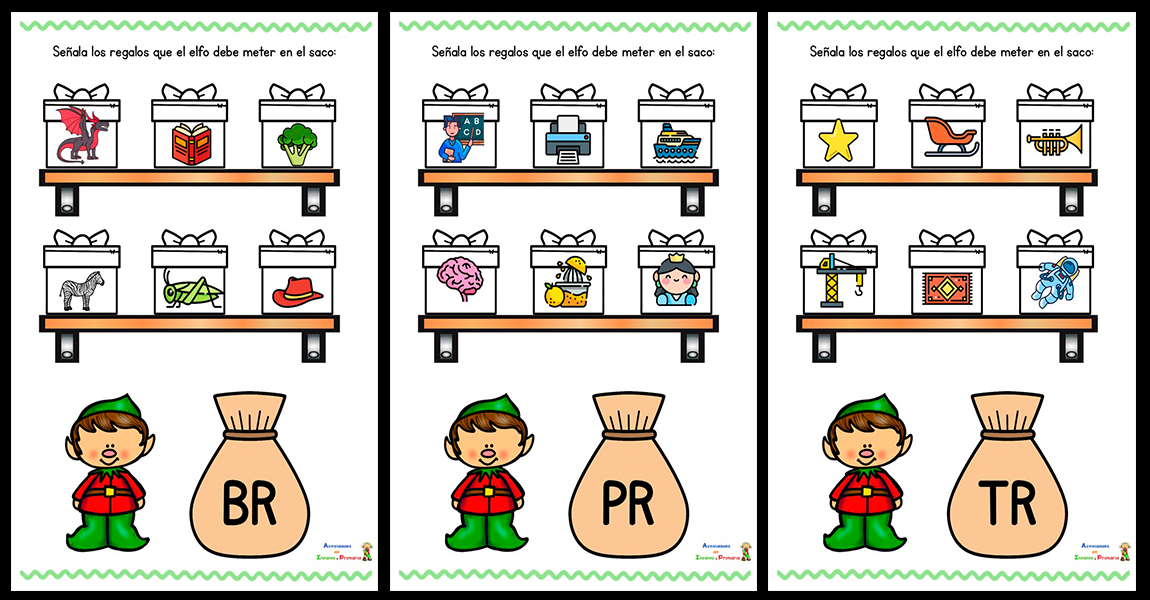 Los elfos de las trabadas - Actividades de infantil y primaria