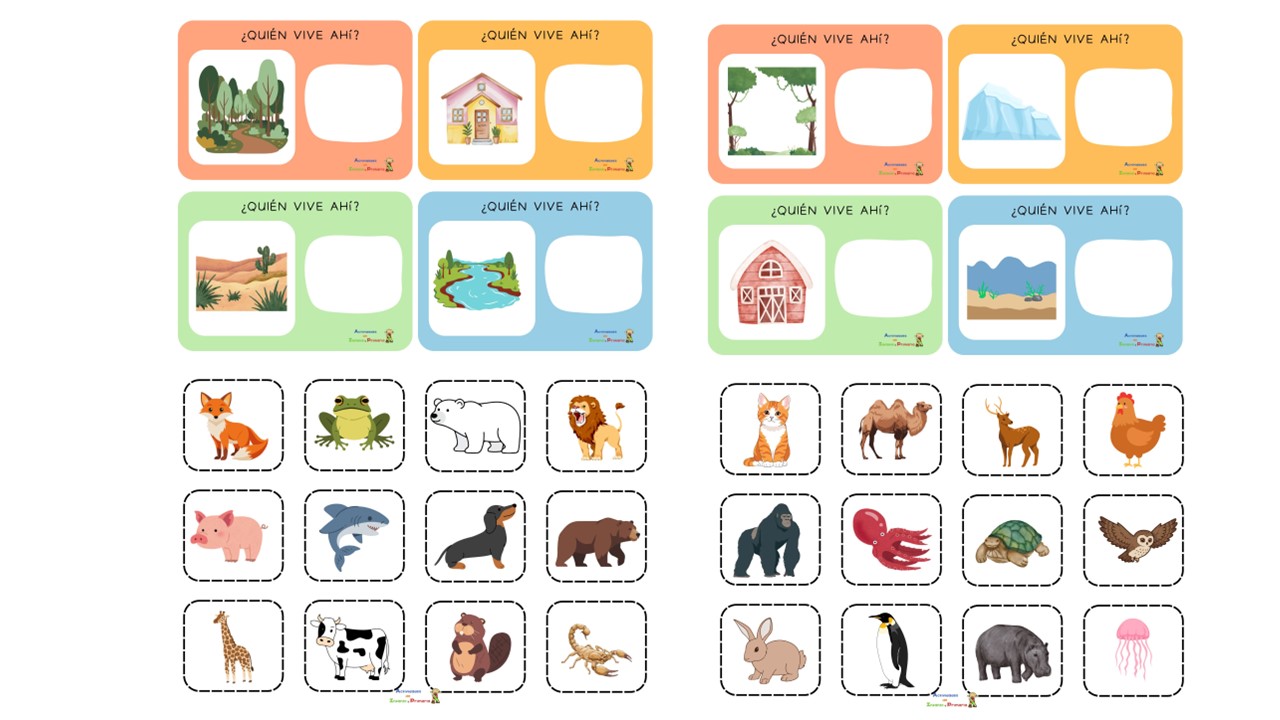 animales para niños archivos - Actividades de infantil y primaria